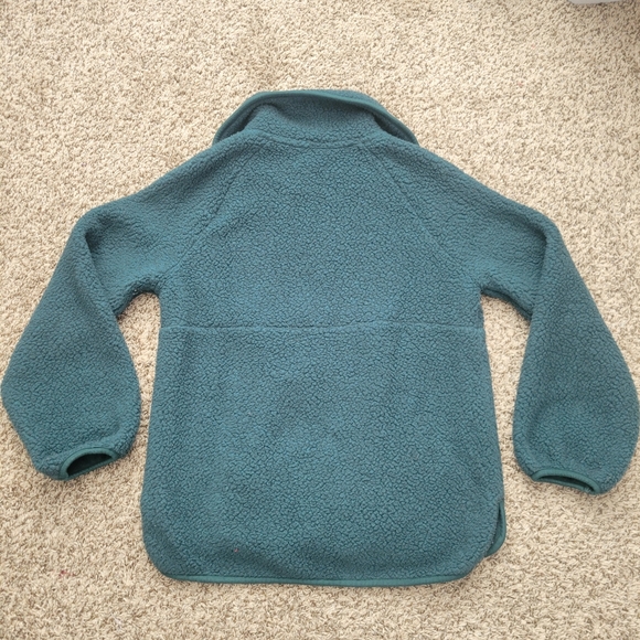 Madewell Polartec Fleece Half Zip Jacket Pullover Sweatshirt Green Size Small - Picture 5 of 6